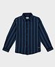 Pepe Jeans 100% Cotton Woven Full Sleeves Shirt With Stripes - Blue