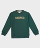Pepe Jeans Cotton Knit Full Sleeves Sweatshirt With Brand Print - Green