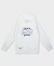 Pepe Jeans Knit Full Sleeves Hooded Sweatshirt With Text Print & Kangaroo Pockets - Off White