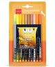LINEPLUS Lineworks Fineliner Set Of 10 - yellow