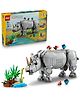 LEGO Creator 3in1 Wild Animals: Majestic Rhino with Birds Toy Playset 780 Pieces-31171