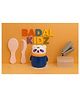 Badal Kidz Grooming Set Baby Combo| Hair Brush Comb, 1 Portable Powder Puff & A Nail Cutter- Pink, Dark Blue & Grey