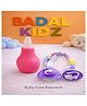 Badal Kidz Baby Combo Nose Sucker & Pacifier With Chain| Safe Nasal Aspirator + BPA-Free Pacifier  for Newborns & Infants- Pink & Grey
