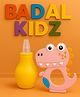Badal Kidz Baby Nose Sucker & Baby Teether Combo | Safe Nasal Aspirator BPA-Free Teething Toy for Newborns & Infants- Yellow & Pink