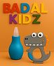 Badal Kidz Baby Nose Sucker & Baby Teether Combo | Safe Nasal Aspirator BPA-Free Teething Toy for Newborns & Infants- Blue & Grey