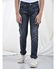 CRIMSOUNE CLUB Cotton Denim Mild Washed Jeans - Navy Blue