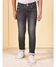 CRIMSOUNE CLUB Cotton Denim Mild Washed Jeans - Black