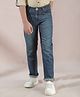 CRIMSOUNE CLUB Cotton Denim Solid Jeans - Navy Blue