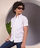 CRIMSOUNE CLUB 100% Lyocell Woven Half Sleeves Floral Printed Shirt - Beige