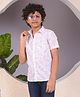 CRIMSOUNE CLUB 100% Lyocell Woven Half Sleeves Floral Printed Shirt - Purple