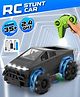 Fiddlerz Remote Control Car for Kids 1:12 Scale 4x4 RC Truck with LED Lights and Sound Rechargeable Battery Drift Tires Off Road Big Wheels RC Toy Car for Boys and Girls (Black)
