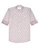 Charchit Cotton Woven Full Sleeves Abstract Printed Shirt - Pink