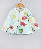 Hugsntugs Cotton Woven Full Sleeves Evil Eye Printed Top - White