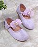 Cute Walk by Babyhug Ballerina with Pearl & Bow Applique Velcro Closure - Purple