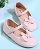 Cute Walk by Babyhug Velcro Closure Ballerina With Bow Applique - Pink