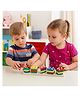 SANJARY 5in1 Wooden Geometric Shape Matching and Stacking Toy for kids color design may vary