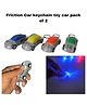 SANJARY Friction pull back car keychain toy with light pack of 2 car pull back toy color design ma vary