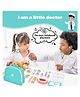 Sanjary Doctor Kit for Kids, Dentist Pretend Play Educational Doctor Toy Set, 25Pcs Wooden Medical Kit with Stethoscope & Bag Doctor Role Play Toys color design may vary