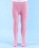 Doodle Poodle Cotton Knit Rich Solid Tights - Light Pink
