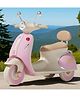 JN Creations 3-Wheel Vintage Rechargeable Battery Operated Ride-On V-DREAM 6188 Scooter for Kids (PINK)
