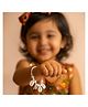 Little Tresses Navratri Theme Pearls Ghunghri & Cowrie Shell Embellished Adjustable Bracelet - White