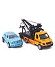 Olive Toys Die Cast Alloy Huili Mercedes-Benz Crane Drag - Yellow & Blue