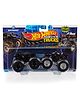 Hot Wheels Free Wheel Batman Double Monster Truck - Black