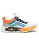 asian Colour Blocked & Butterfly Designed With Velcro Closure Shoes - White & Orange