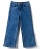 Pine Kids Denim Woven Ankle Length Washed Jeans With Pockets - Blue