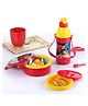 Cello Tiffy Insulated Lunch Box & Water Bottle Set with Spider-man Print Red & Yellow - 400 & 390 ml