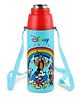 Cello Mickey Mouse Family 3 D Print Stainless Steel Insulated Water Bottle Light Blue - 380 ml