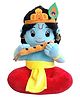 AURBO Baby Lord Krishna Mantra Chanting Musical Soft Plush Toy for Kids (Height 30 cm)