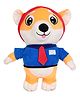 AURBO Orange Dog Stuffed Animal Soft Huggable Plush Toy for Kids (Height 30 cm)