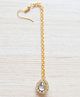 Pretty Ponytails Stones Detailed Maang Teeka - Gold
