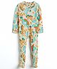 Cocoon Care Bamboo Knit Unicorn & Rainbow Printed Sleepsuit - Yellow
