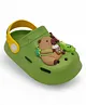 Lil Lollipop Animal Theme Applique Anti Slip Perforated Slingback Clogs - Green