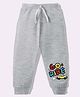 KAVEE Pure Cotton Knit Biowashed Full Length Go Ride Text Printed Lounge Pants - Grey