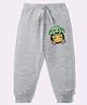 KAVEE Pure Cotton Knit Animal  Printed Biowashed Lounge Pants - Grey