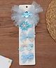 Yellow Bee Set Of 5 Bow & Rainbow Applique Detailed Hair Clips  - Blue