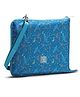 VAYA BAGMAT Mini 2-in-1 Multipurpose Lunch Bag and Table Mat, Insulated Lunch Bags for Office Women for Tiffin Box with Adjustable Sling,Cutlery Space, Galaxy Blue