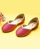 boyz n galz Sequin Embroidered Mojaris - Pink