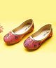 boyz n galz Floral   Embroidered & Sequin Embellished Mojaris - Pink
