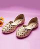boyz n galz Sequin Embellished  Mojaris - Cream