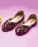 boyz n galz Sequin Embellished  Mojaris - Purple