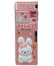 QIPS Rabbit 3D Plastic Pencil Box  Double-Sided with Built-In Sharpeners  Pink