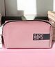QIPS Rectangular PU-coated Cosmetic & Makeup Utility Bag | Travel Pouch - Pink
