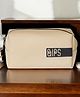 QIPS Rectangular PU-coated Cosmetic & Makeup Utility Bag | Travel Pouch - Cream