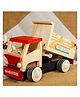Funwoodgames Push Pull Along Toy Wooden Truck for Kids