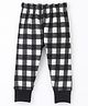 Crayonflakes Buffalo Checked Polar Fleece Jogger - Black