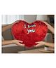 Tickles I Love You Heart Soft Stuffed Plush Toy Gifts for Boys & Girls Wedding Anniversary Birthday Valentine's Day (Size: 45 cm Color: Red)